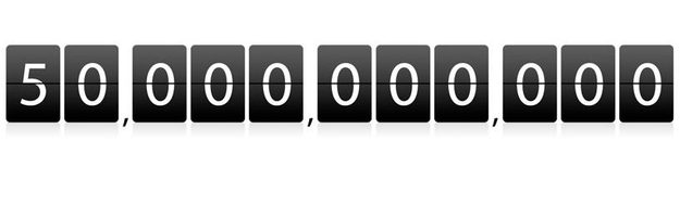 50 billion downloads – that's a lot of zeros (with a five at the start).