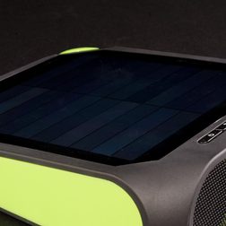 eton rugged rukus review solar powered bluetooth speaker side angle 3