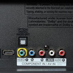 LG 42LN5300 42_inch Class 1080P LED TV rear ports inputs macro