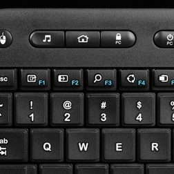 Logitech Wireless Touch Keyboard K400 top left macro