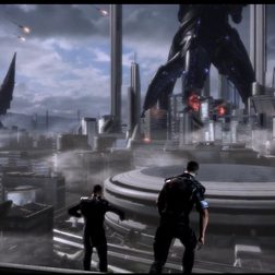 Reapers attacking a city.