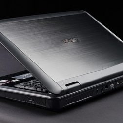 MSI GX70 gaming laptop back angle