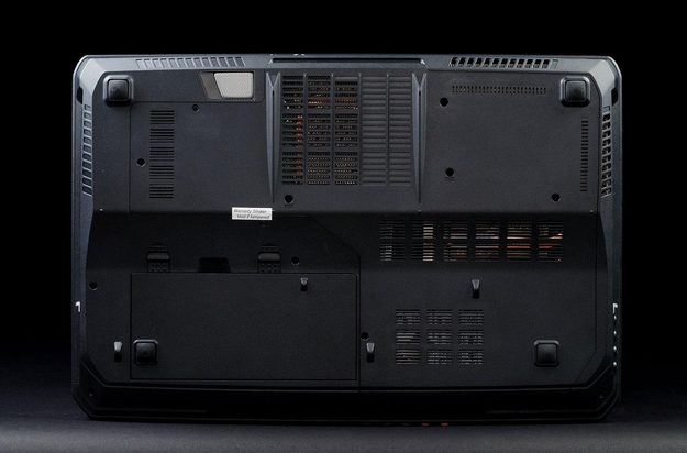 MSI GX70 gaming laptop bottom