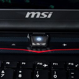 MSI GX70 gaming laptop power button