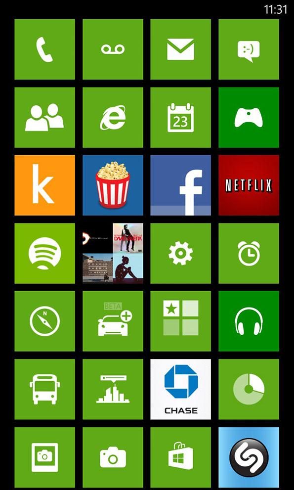Nokia Lumia 928 screenshot AMOLED screen