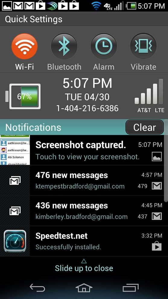 Pantech Discover Phone screen shot 2