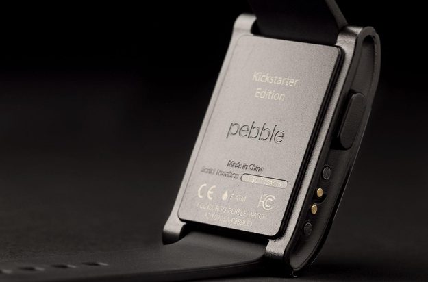 Pebble Smartwatch back macro