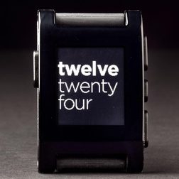 Pebble Smartwatch clock text 3