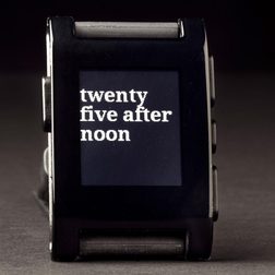 Pebble Smartwatch clock text