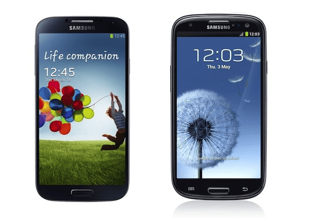 Galaxy S4 vs Galaxy S3 lock screen