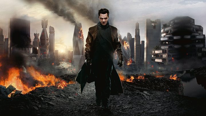Benedict Cumberbatch in a poster for "Star Trek: Into Darkness."