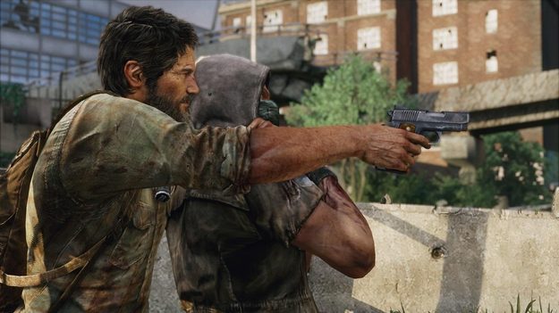 The Last of Us - joel with human shield