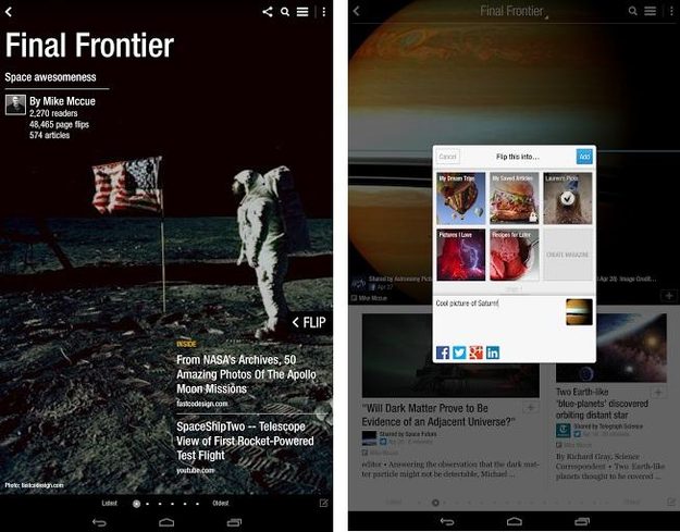 flipboard 2.0 for Android - magazines