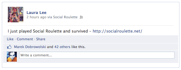 i played social roulette