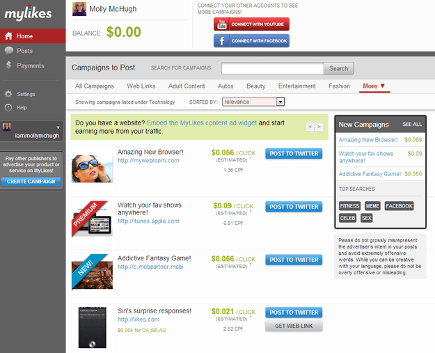 mylikes examples