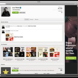 Lou Reed Spotify Playlists