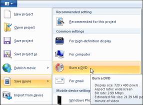 Burn DVD