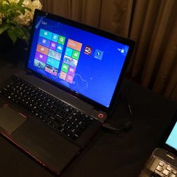 toshiba unveils qosmio gaming laptop and px35t aio front