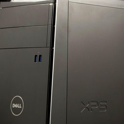 Dell XPS 8700 Desktop tower angle macro