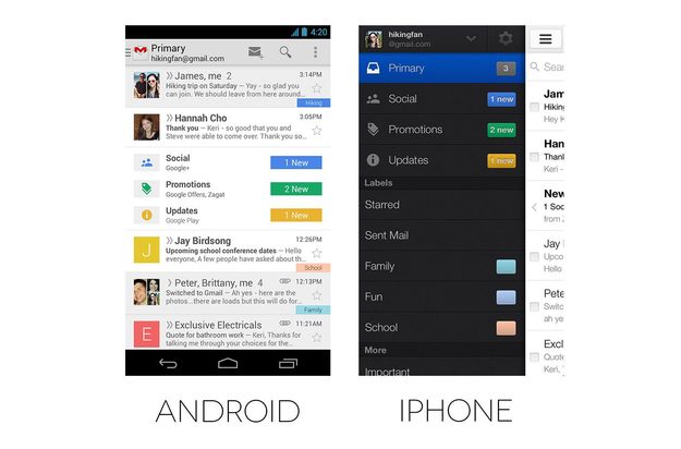 Gmail's new tabbed inbox screenshots