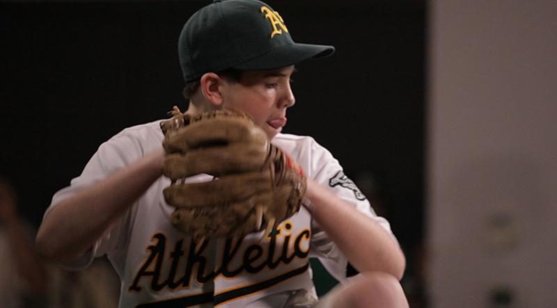 13 year old boy throws baseballs first tele robotic pitch nick legrande windup