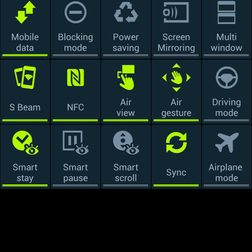 Samsung Galaxy S4 Active review screenshot control center