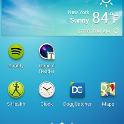 Samsung Galaxy S4 Active review screenshot widgets