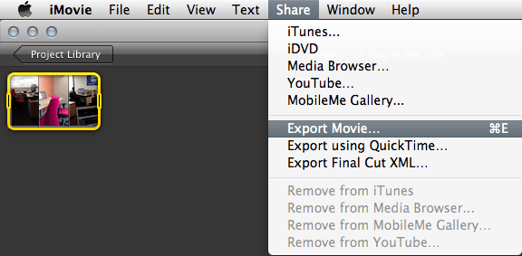 Export Video