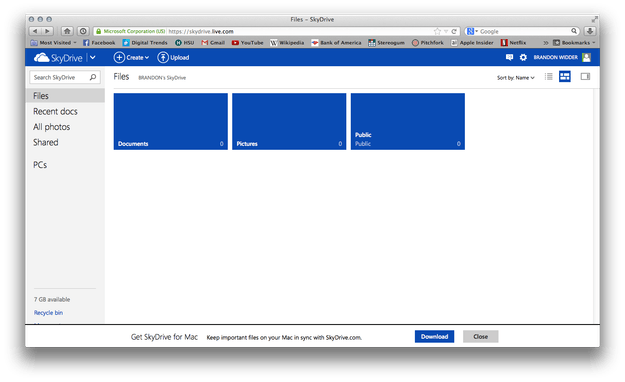 Microsoft Skydrive
