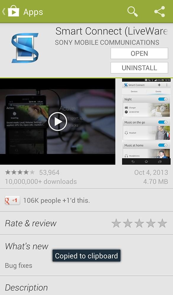 Sony SmartWatch 2 Screenshot apps