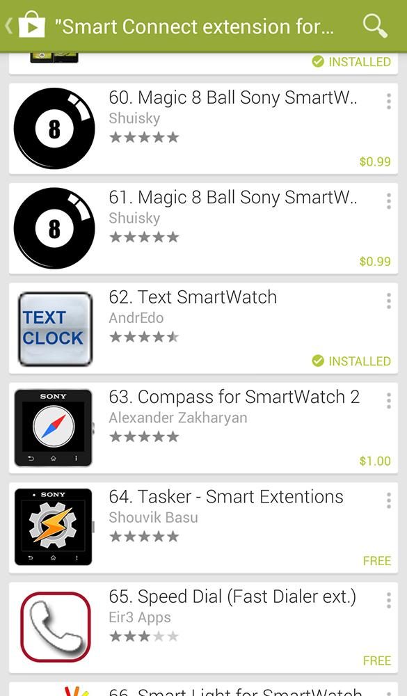 Sony SmartWatch 2 Screenshot smart connect 2
