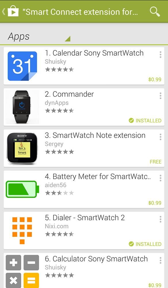 Sony SmartWatch 2 Screenshot smart connect 3