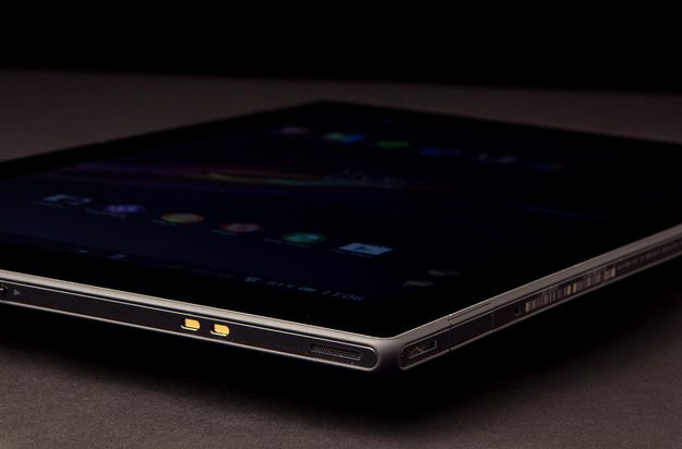 Sony Xperia Tablet Z review front angle
