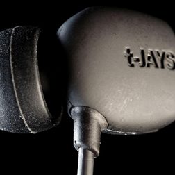 T Jays 4 in ear headphones earbud outside