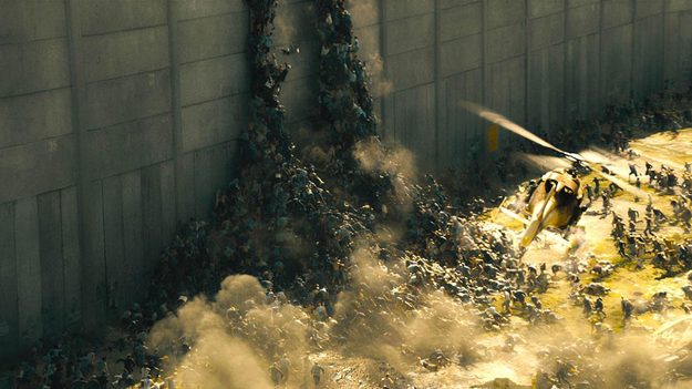World War Z special effects wall