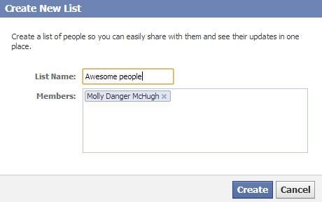 create new list