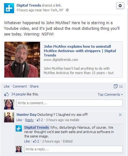 facebook nested reply