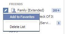 favorite list