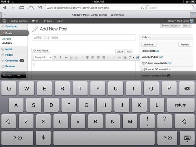 ipadwordpress