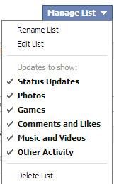 manage list