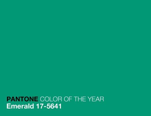 pantone color of the year emerald