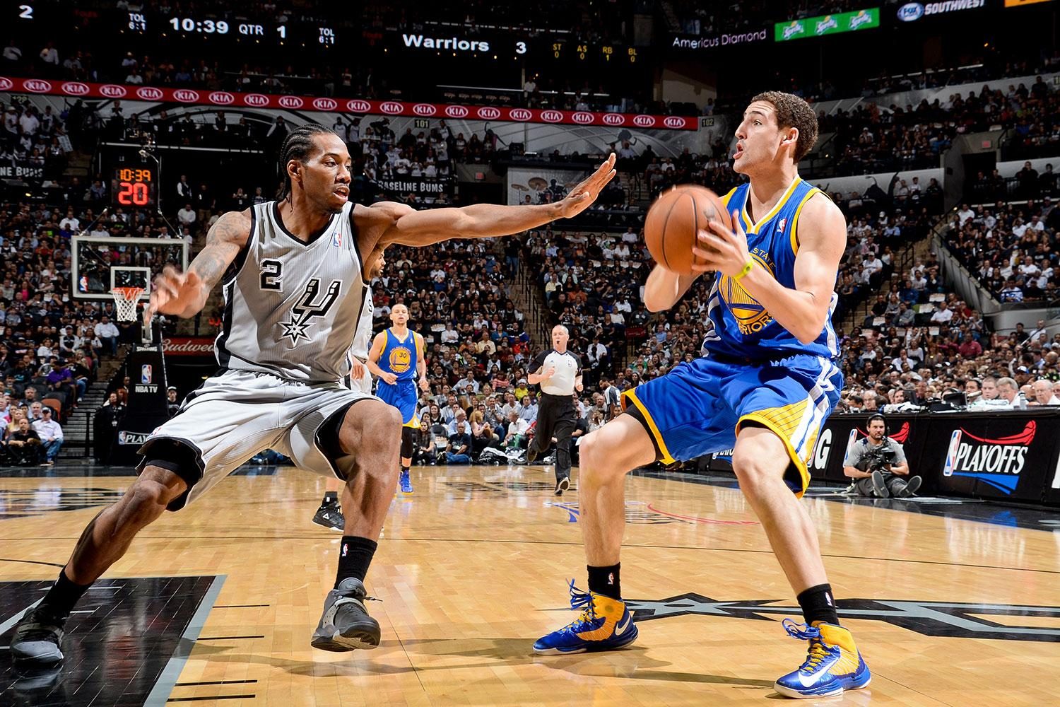 sportVu Kawhi Leonard San Antonio Spurs and Golden State Warriors