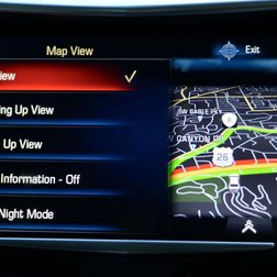 2013 Cadillac XTS interior tech navigation map view