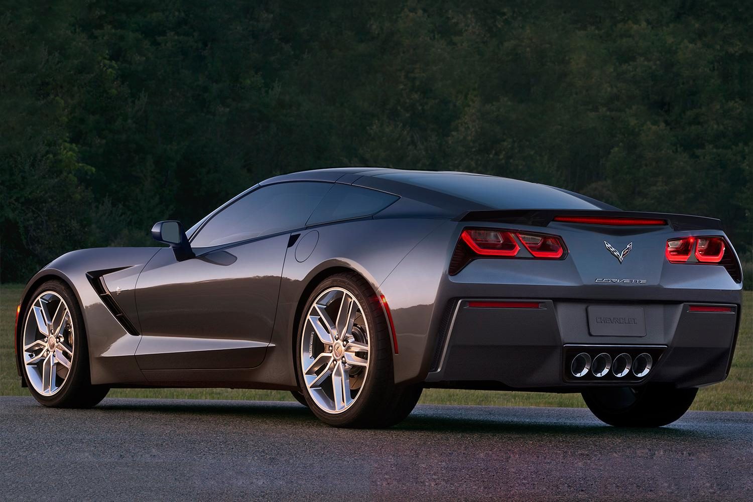 2014 Corvette Stingray exterior charcoal rear left angle