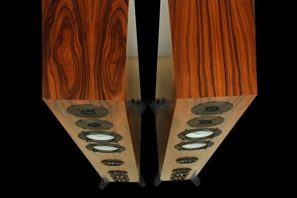 Axiom LFR1100 Floorstanding Speakers Boston Cherry top