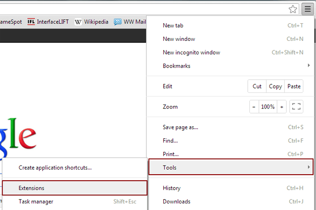 Google Chrome Babylon search toolbar removal