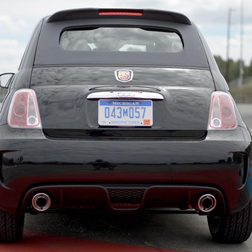 2013 Fiat Abarth Cabrio driving back