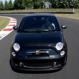 2013 Fiat Abarth Cabrio driving front