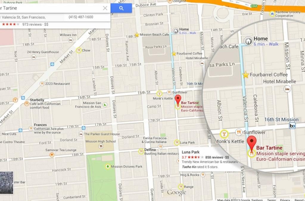 Google Maps 2.0 comes to iOS screenshot Zagat Guide