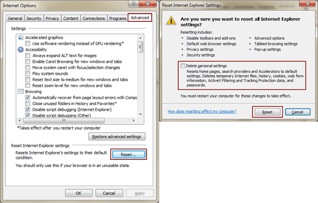 Internet Explorer Remove Babylon search toolbar